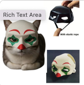 Cat Mask Bat / Clown Mask Accessory Festive Paws
