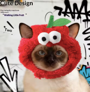 Cat Hat - Apple Festive Paws