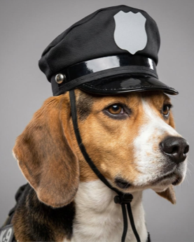 officer pet Hat Festive Paws