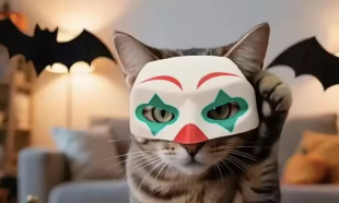 Clown Mask for Cats Festive Paws