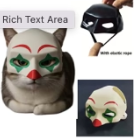 Clown Mask for Cats Festive Paws