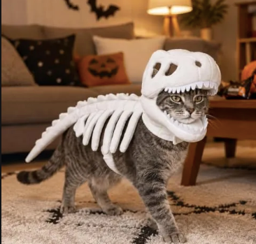 Glow In The Dark - Skeleton Pet Costume Festive Paws
