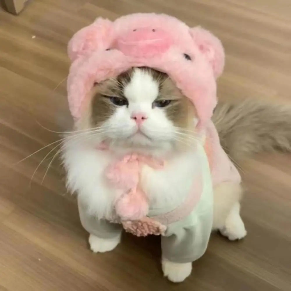Plush Pig style - Cat Hat Festive Paws