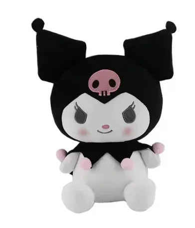 -2026 New Kawaii 25cm Sanrio Plush Toy Jade Dog Kuromi Dressing Doll Doll Plush Toy Stuffed Animal Patung Dolls Birthday Gift Festive Paws