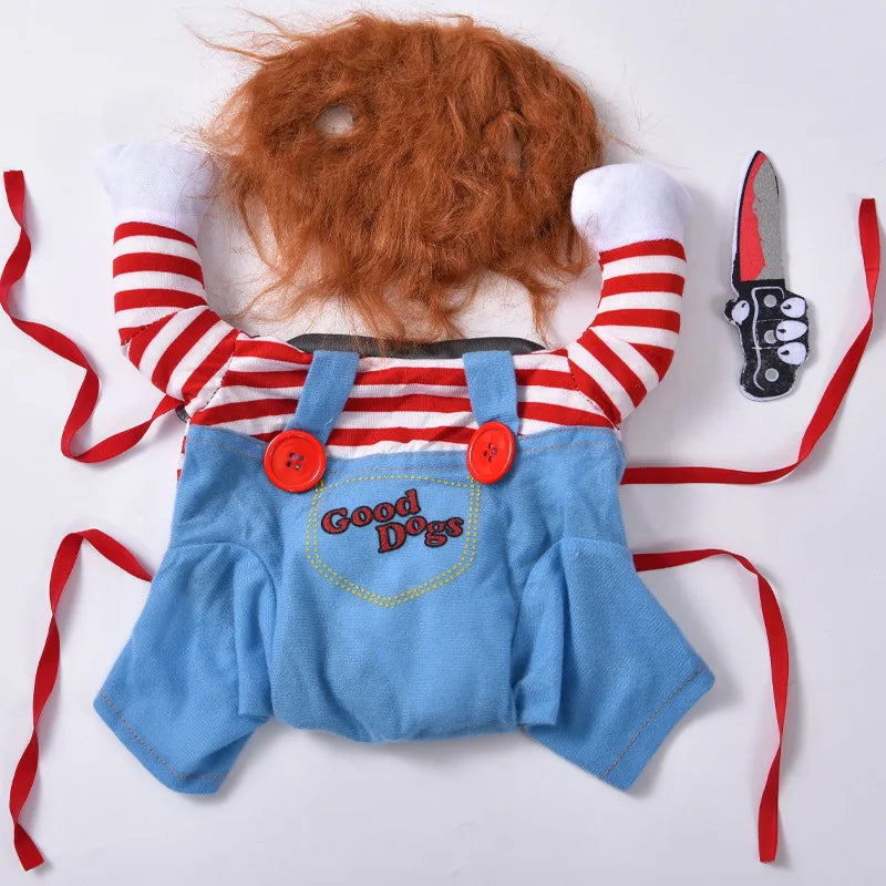 Funny Pet Dog Cosplay Clothes Novelty Puppy Halloween Costumes Sweatshirt Christmas Festival Party Outfit Pet Dress Dog Coat Festive Paws