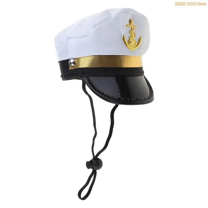 K1AE Christmas Pet Hat Captain Pirate Hat for Dog Dress Up Pet Supplies Festive Paws