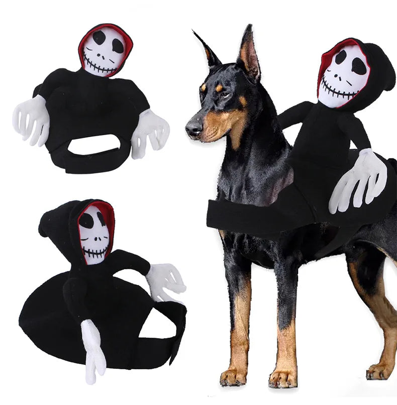 Halloween dog costume, horse riding outfit, funny pet costume, cat clothes, Yiwu pet clothing Festive Paws