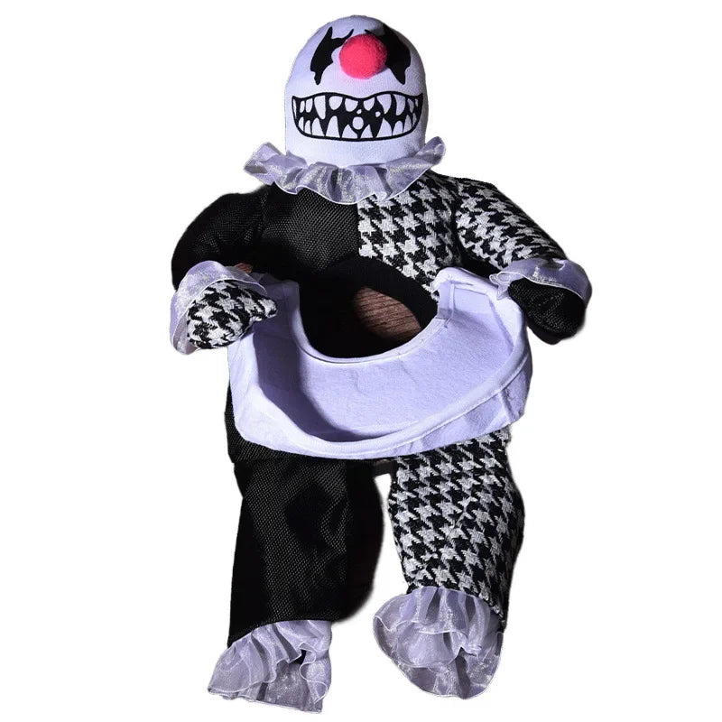 Evil Clown Riding Dog Halloween costume