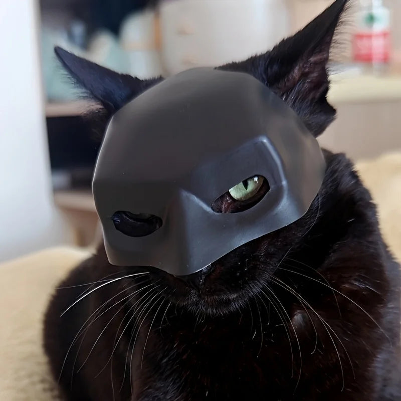 Pet Cat Photo Mask Cool Bat Mask For Cats Dogs Pet Toys Halloween Funny Bat Cat Accessory Superhero Black Cute Photo Dog Props Festive Paws