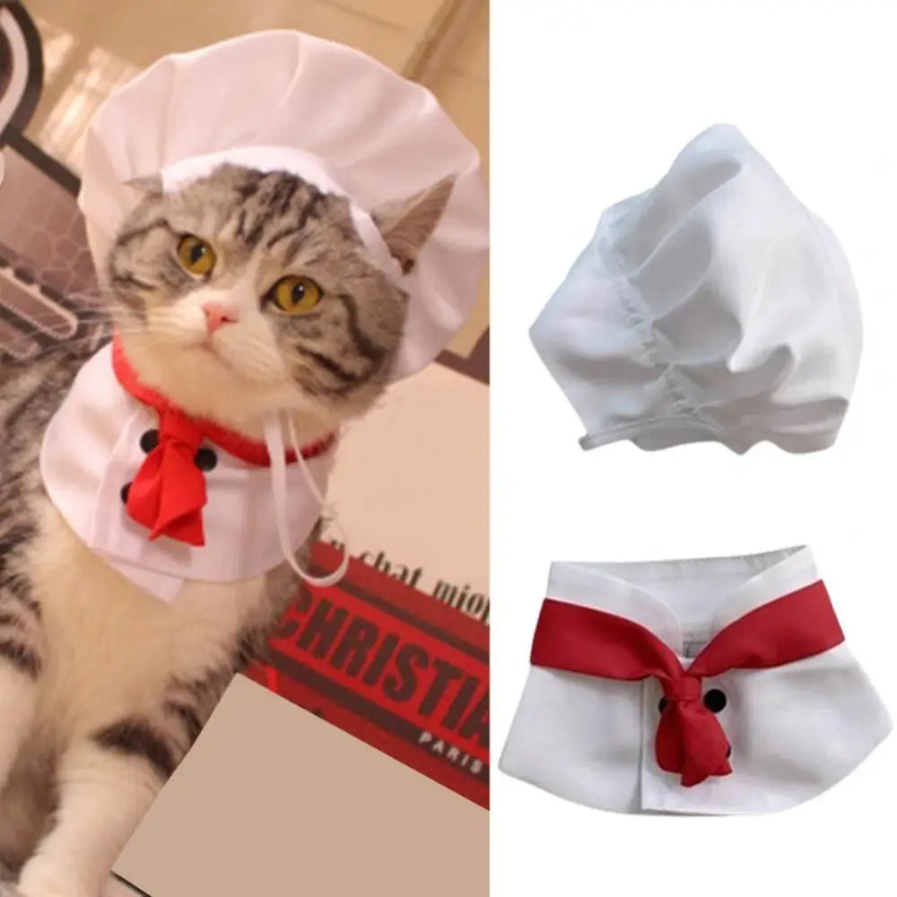 Chef Hat Set Cooking Cat / Dog
