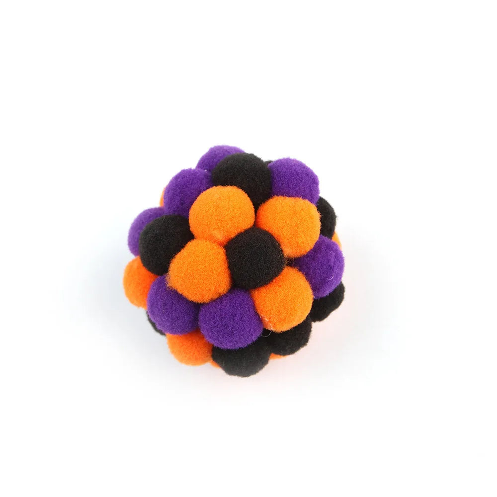 20 Styles Assorted Halloween Cat Toy Accessories Set Multiple Plush Interactive Cat Wand Spider Feather Pet Toys Festive Paws